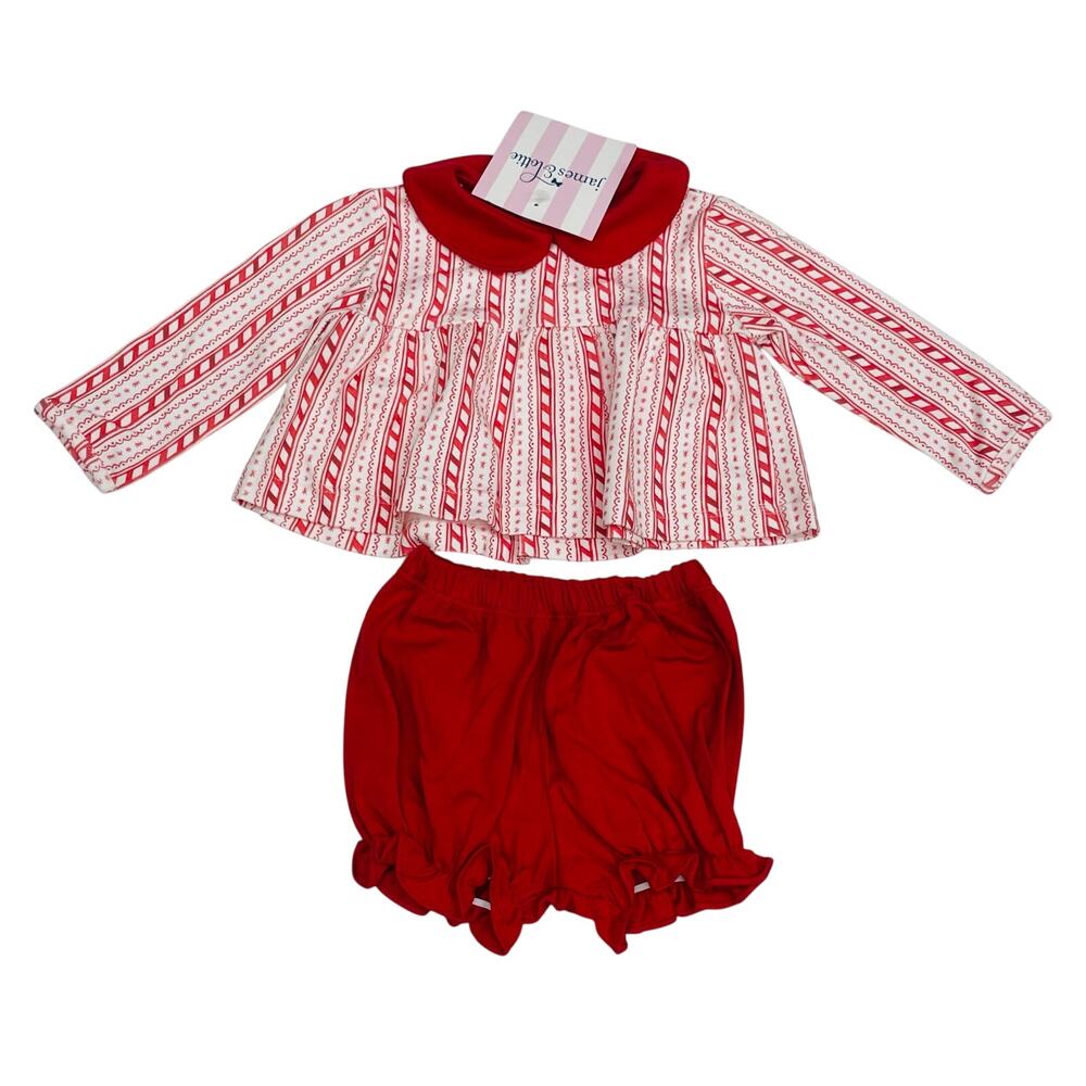 NWT James & Lottie 6M Peppermint Sally Bloomer Set